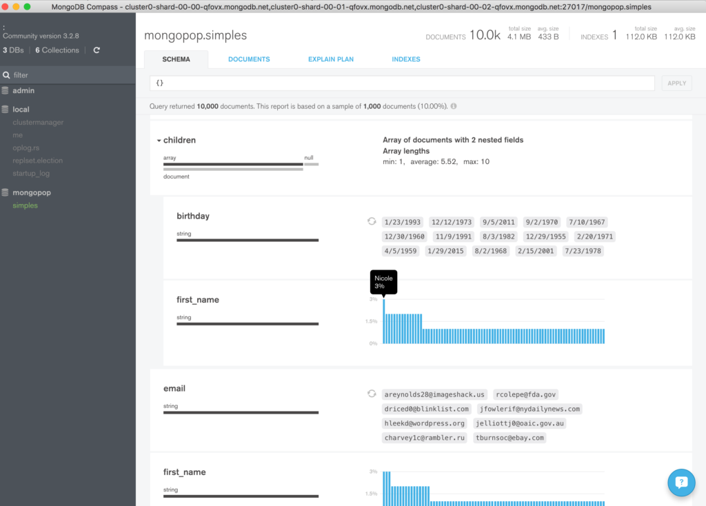 Explore MongoDB Atlas Data Using MongoDB Compass